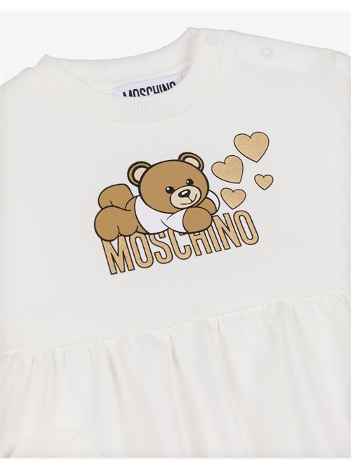 dress girl white MOSCHINO KIDS | MDV0BLLDA16/10063